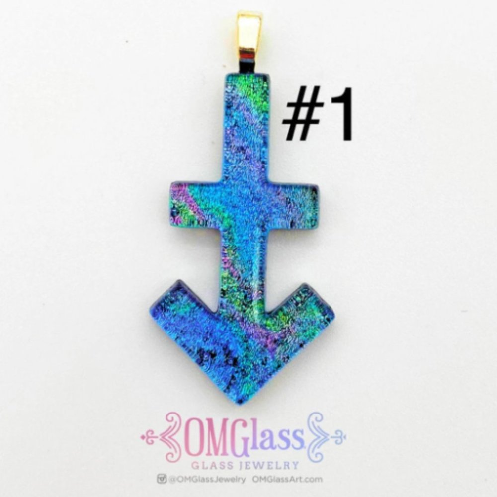Sagittarius Zodiac Necklace -  Glass Sagittarius Pendant - Spiritual Jewelry
